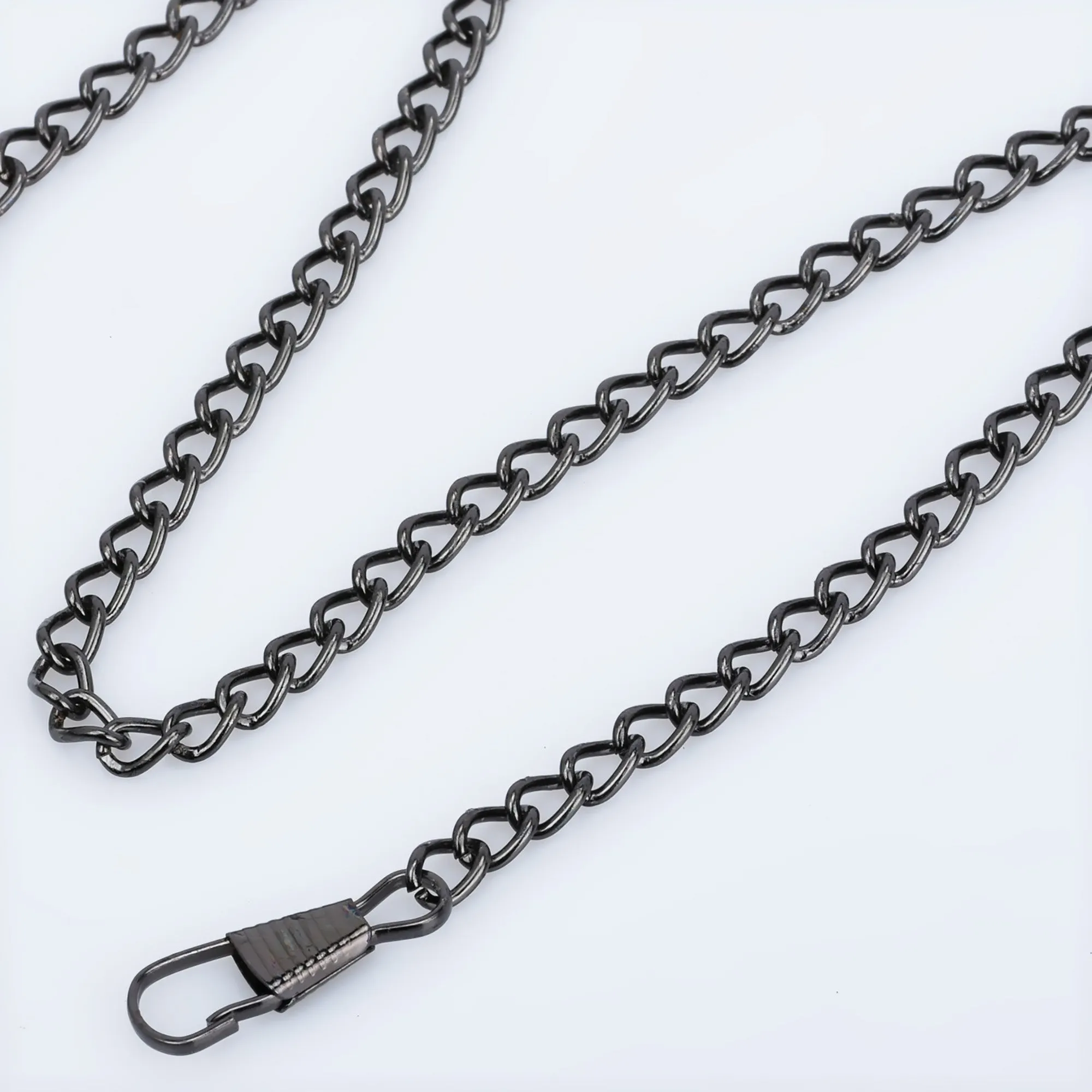 5.5mm Width Iron Metal Shoulder Handbag Strap Chain Finished Crossbody Handbag with Clasps 40cm/120cm Length to choose 5pcs 10281