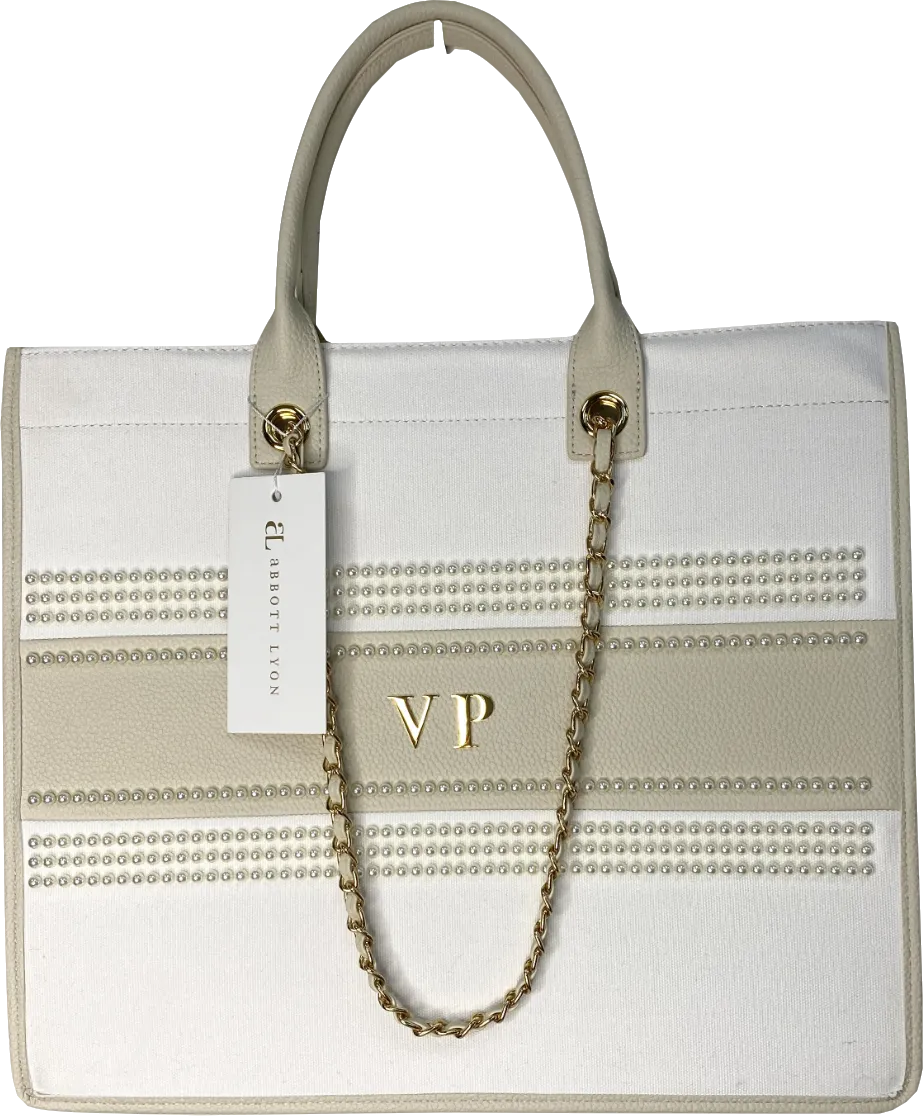 Abbott Lyon Cream Pearl Canvas Resort Bag One Size