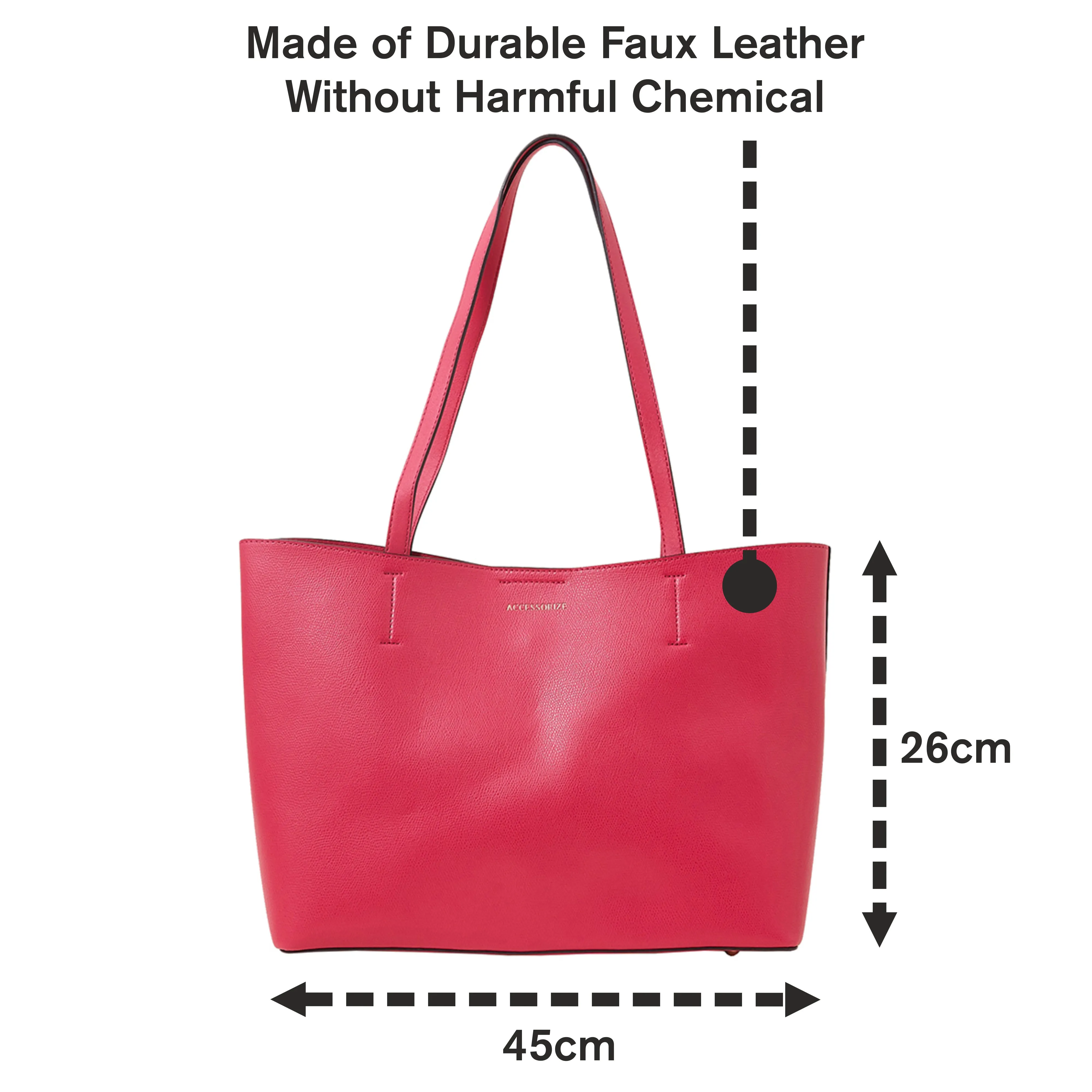 Accessorize London Pink Classic Leo Tote Bag