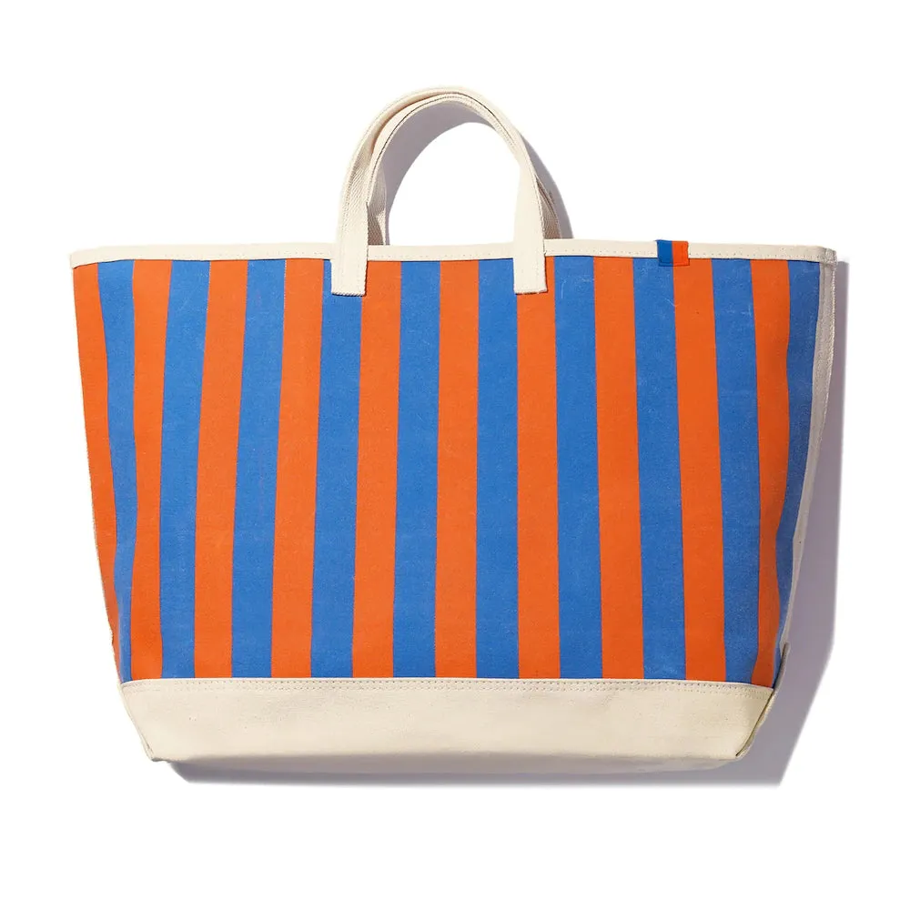 ALL OVER STRIPED TOTE