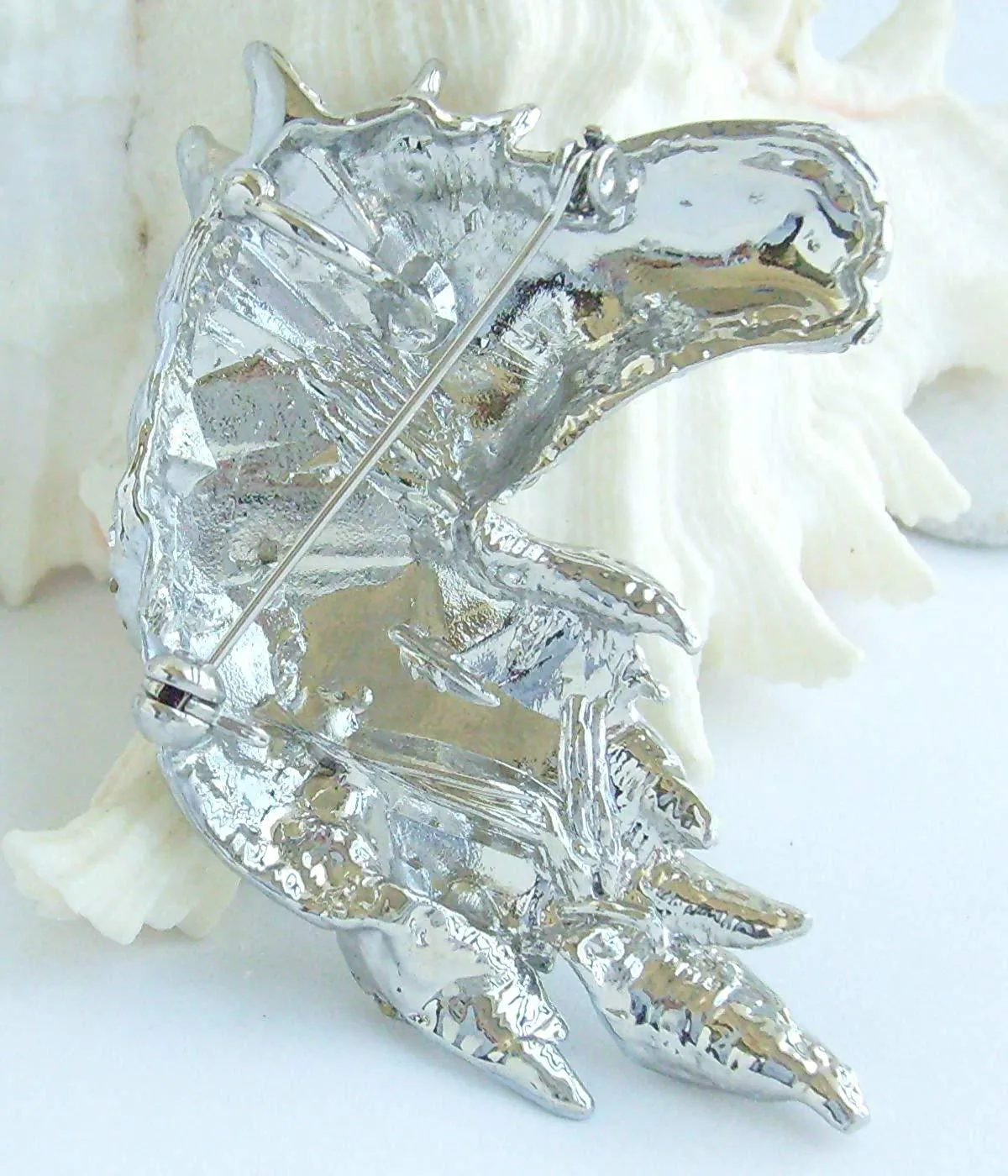 Austrian Crystal Gorgeous Adorable Horse Head Brooch Pin Rhinestone