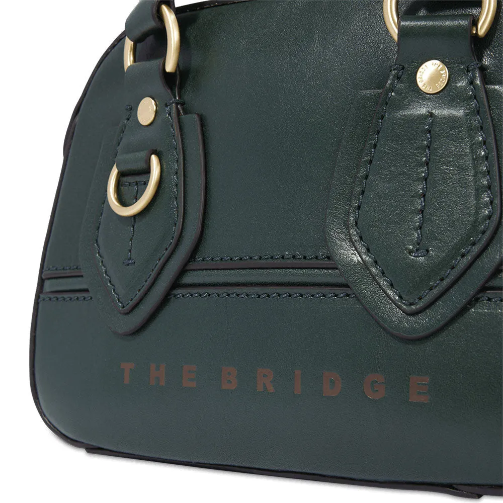 Bauletto Donna Mini THE BRIDGE linea Daphne in Pelle Verde