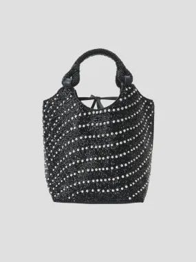 Beaded Cote Bag in Black