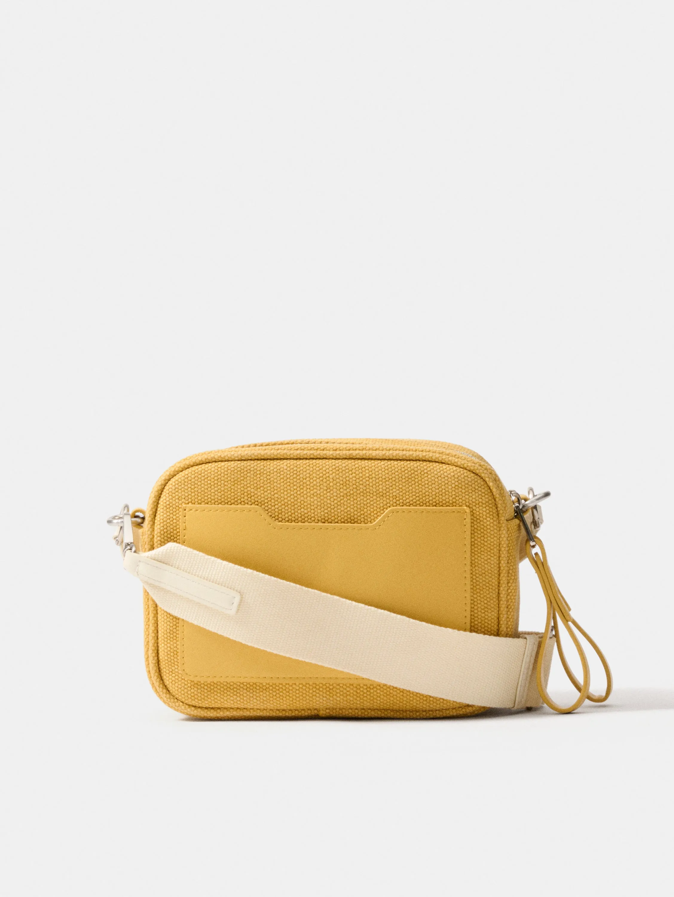 BOLSO BANDOLERA ASA DOBLE CANVAS CANNES AMARILLO