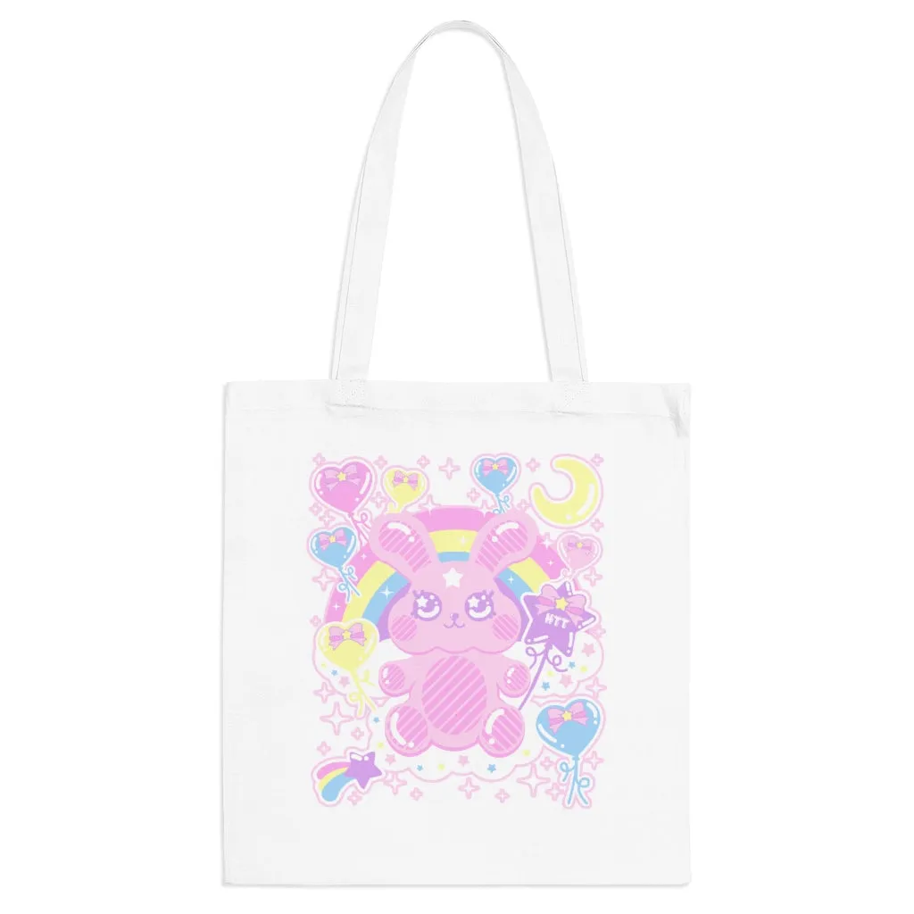 Bubblegum Bunny Cotton Tote Bag