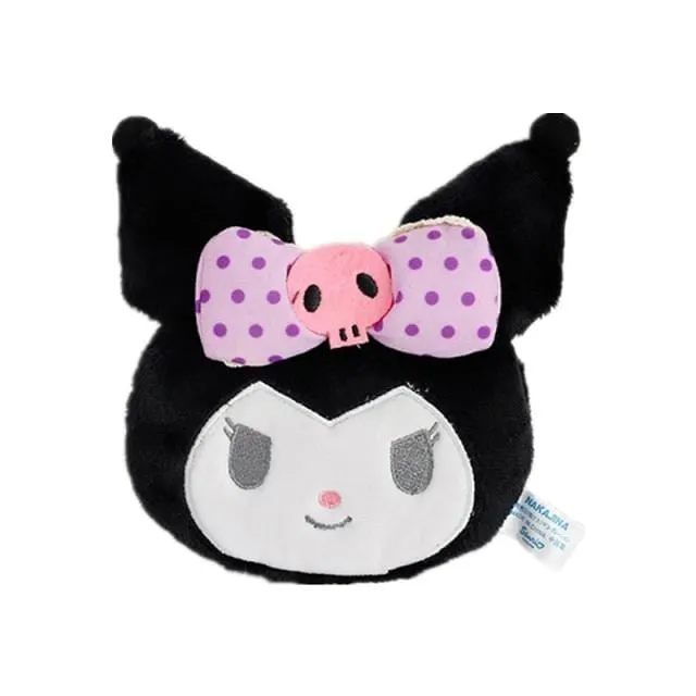 Cartoon Stuffed Animals Melody Cinnamorol Kirby Kuromi Plush Bag Kawaii Cute Soft Drawstring Pocket Coin Purse Plushie Toys Gift