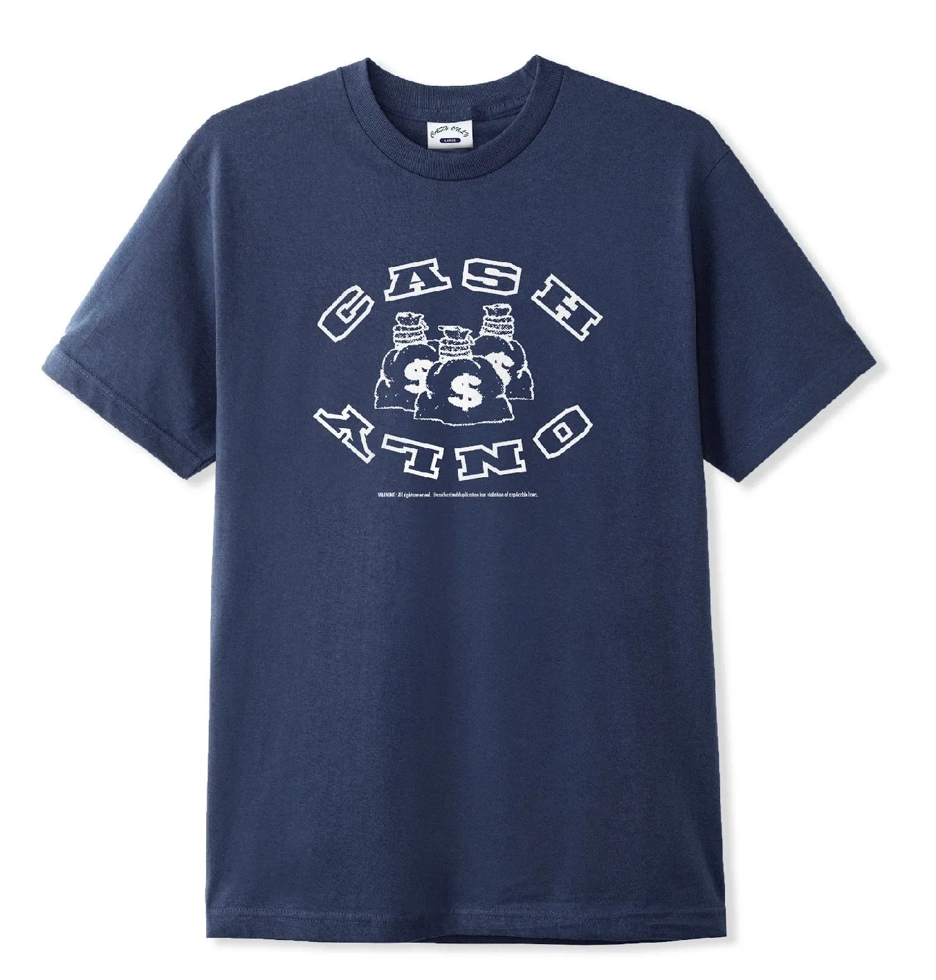 Cash Only Money Bag Tee / Denim