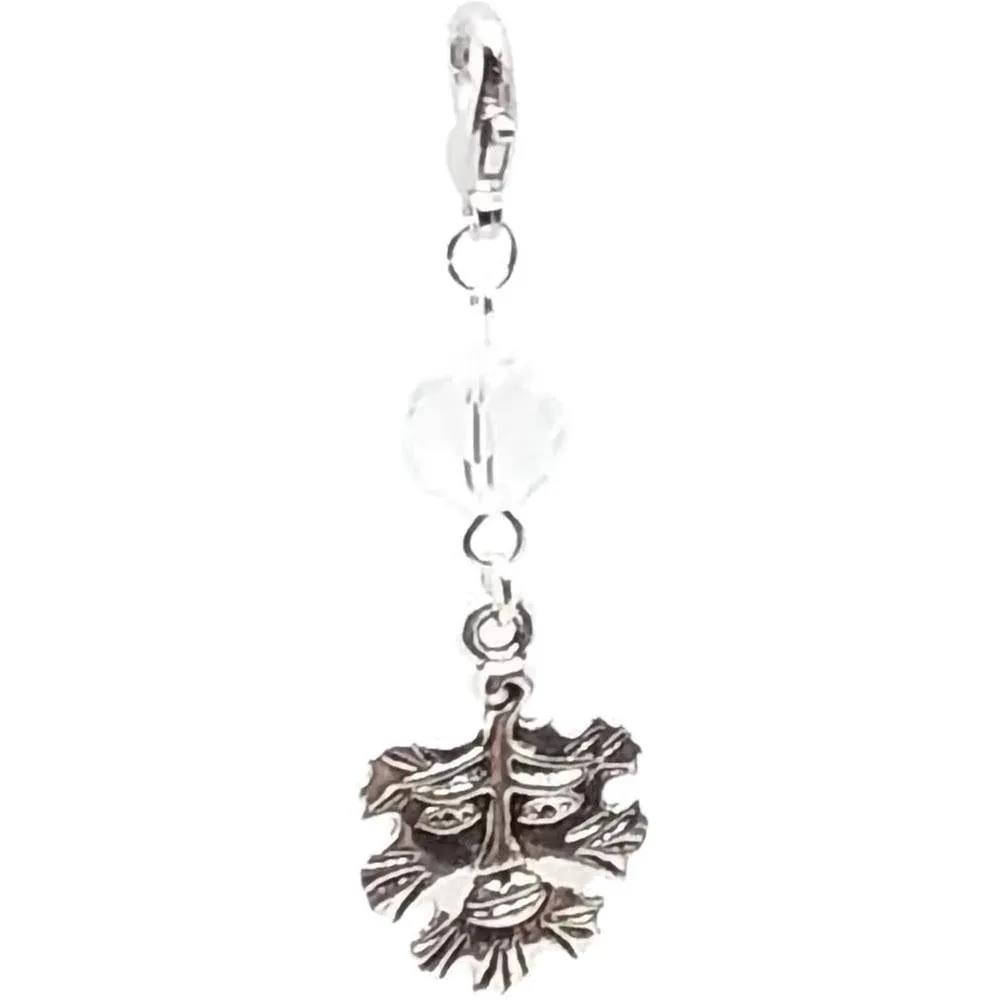 Celtic Pagan Wicca Wiccan God Greenman Pan Bracelet Size Charm Clip with Silver Plated Metal Lobster Clasp Charms