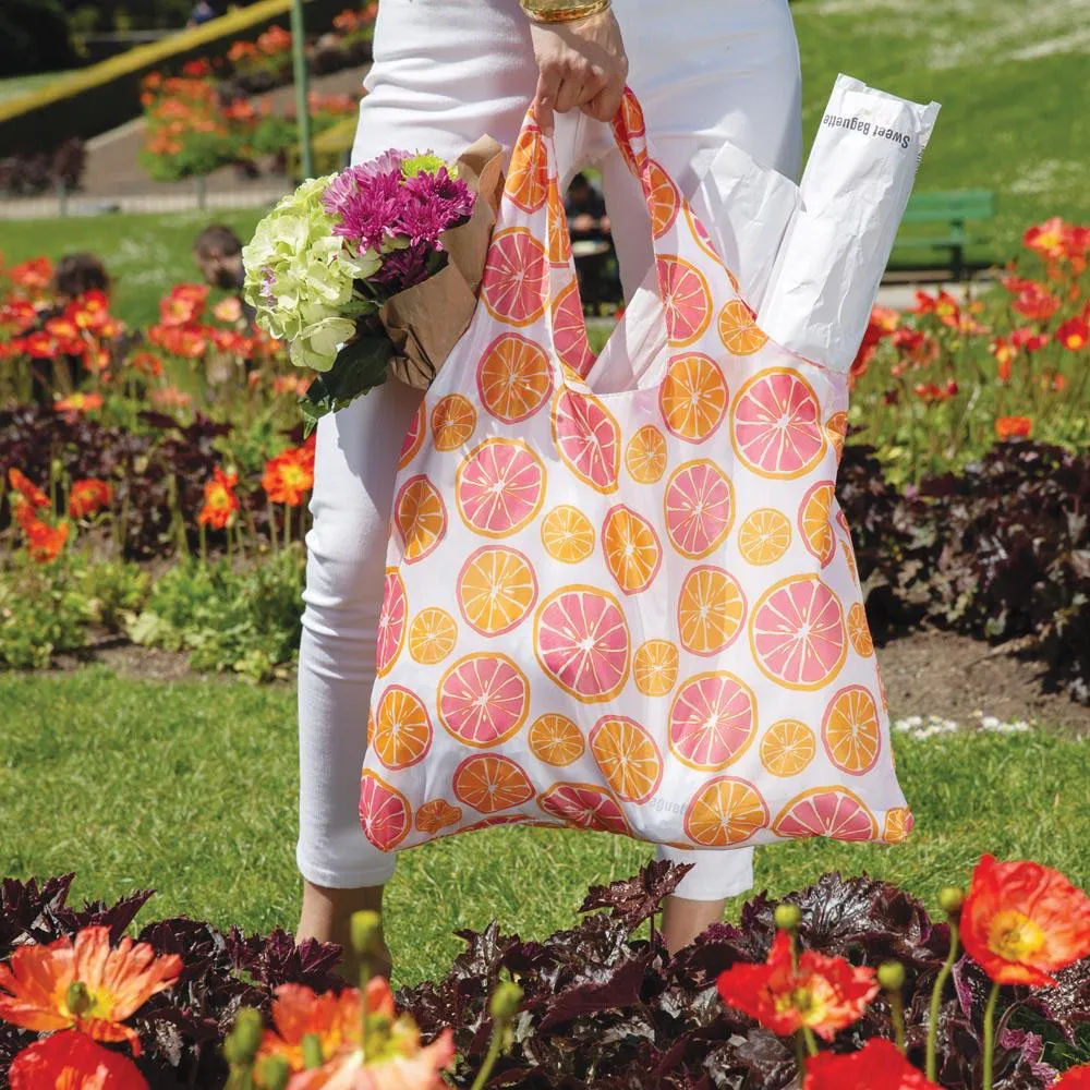 Citrus Red Blu Bag Reusable Shopping Bags - Machine Washable