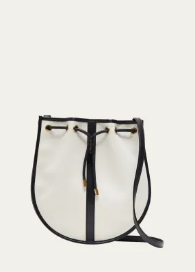 Daryl Bicolor Leather Shoulder Bag