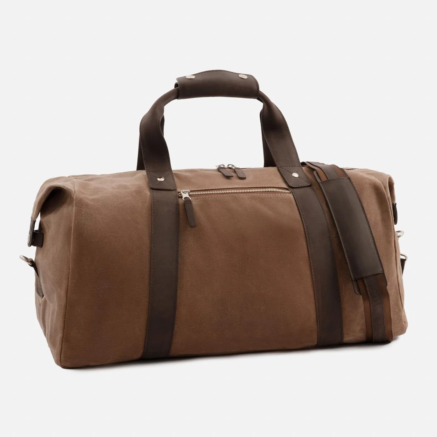 Domingo Duffel Bag - Waxed Canvas and Pull-Up Leather - Men's