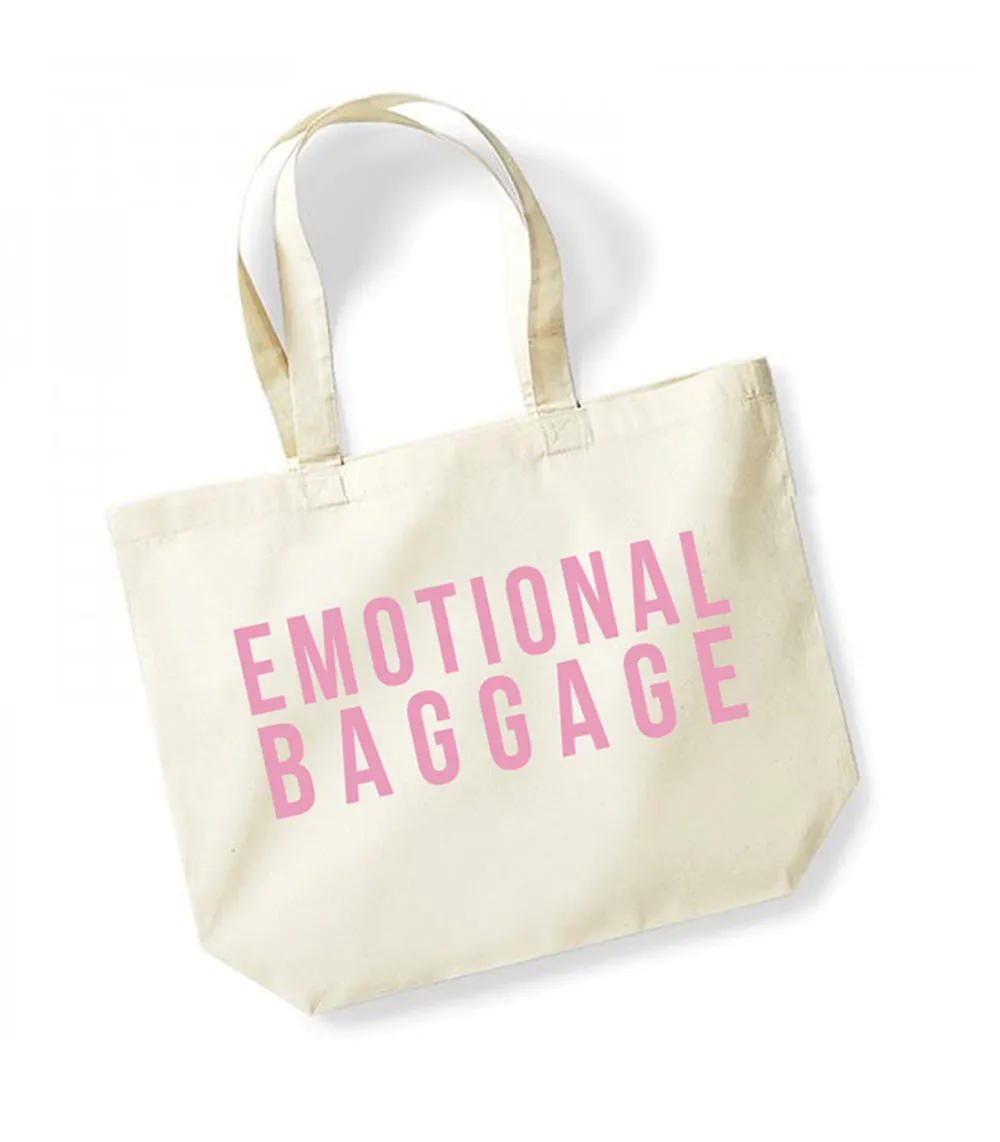 Emotional Baggage - Large Canvas Tote