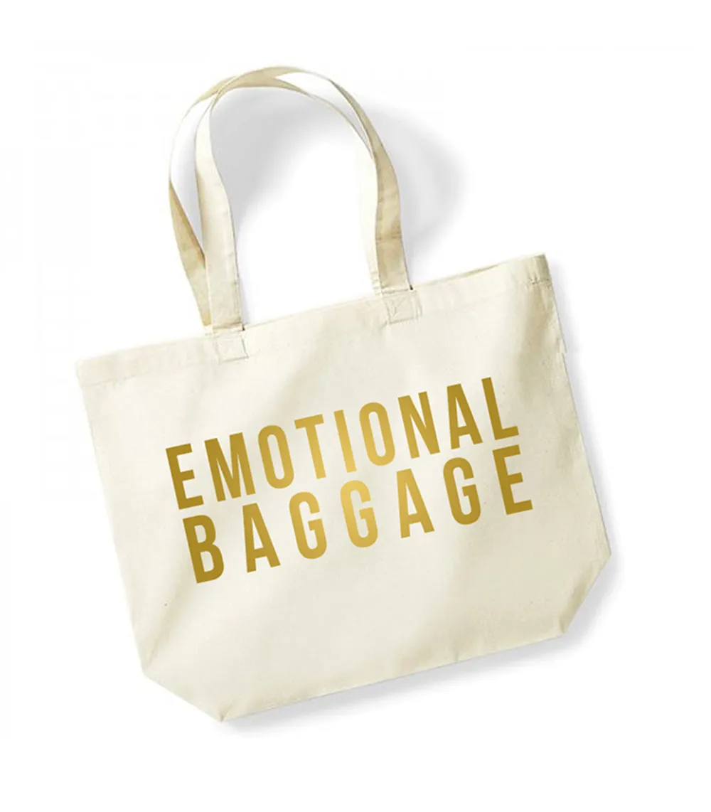 Emotional Baggage - Large Canvas Tote