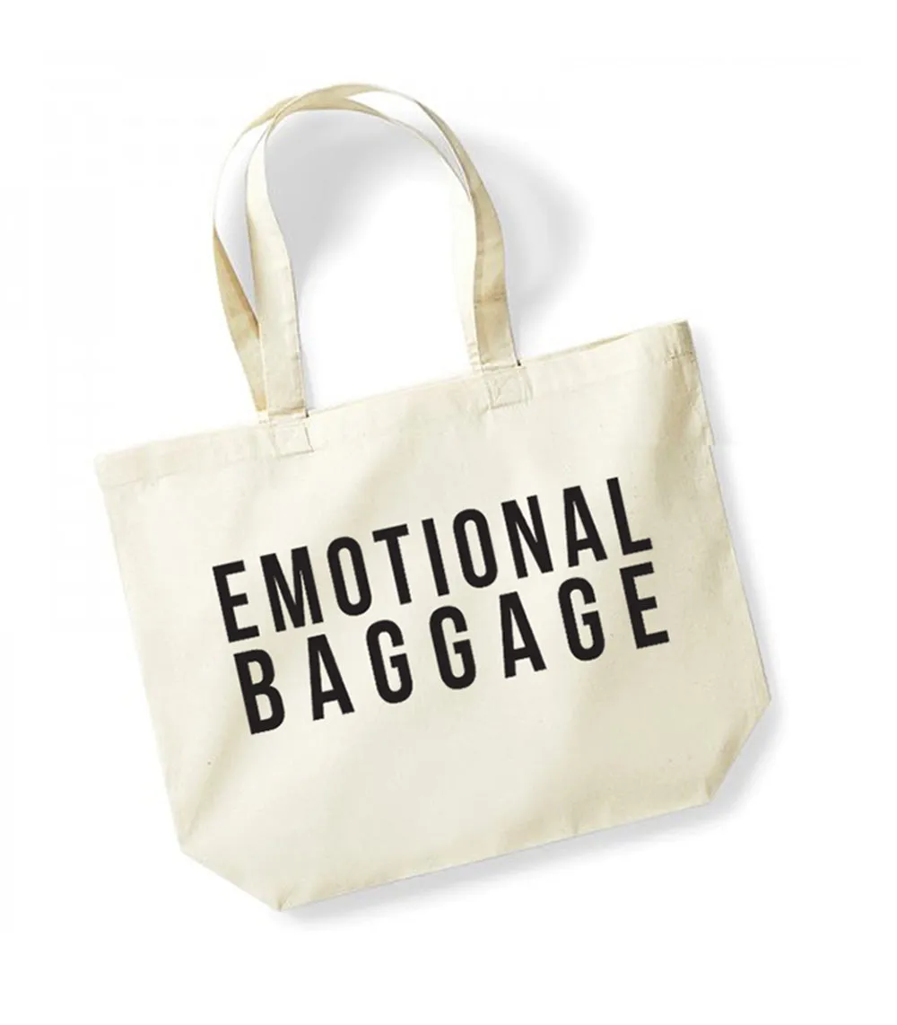 Emotional Baggage - Large Canvas Tote