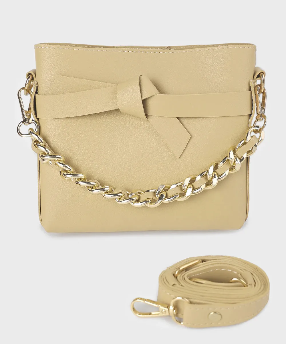 Faux Leather Crossbody Bag