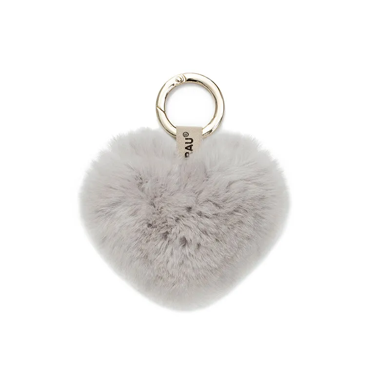 Fluffy Heart Keyring