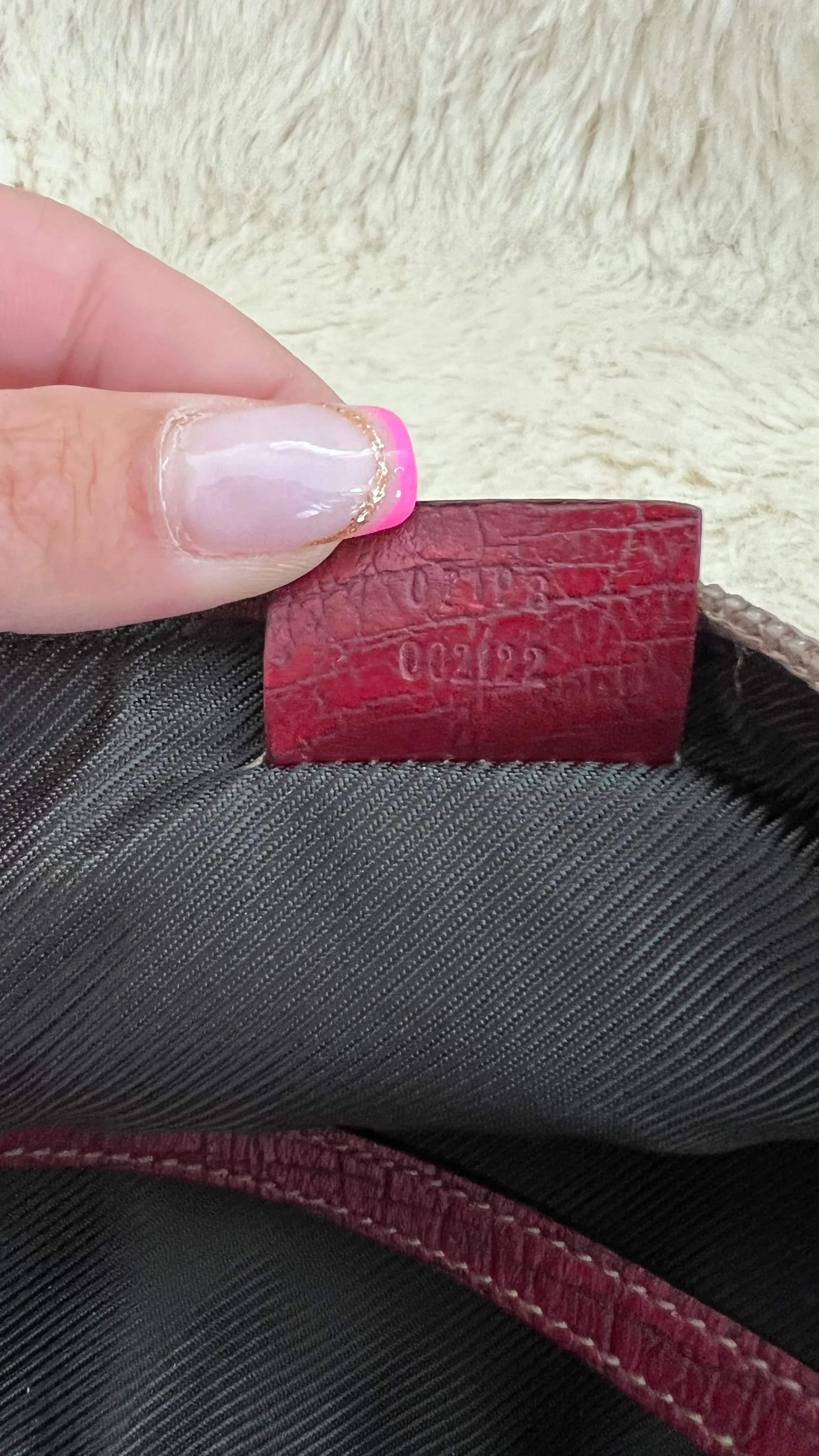 GUCCI Baguette GG Monogram Mini Bag