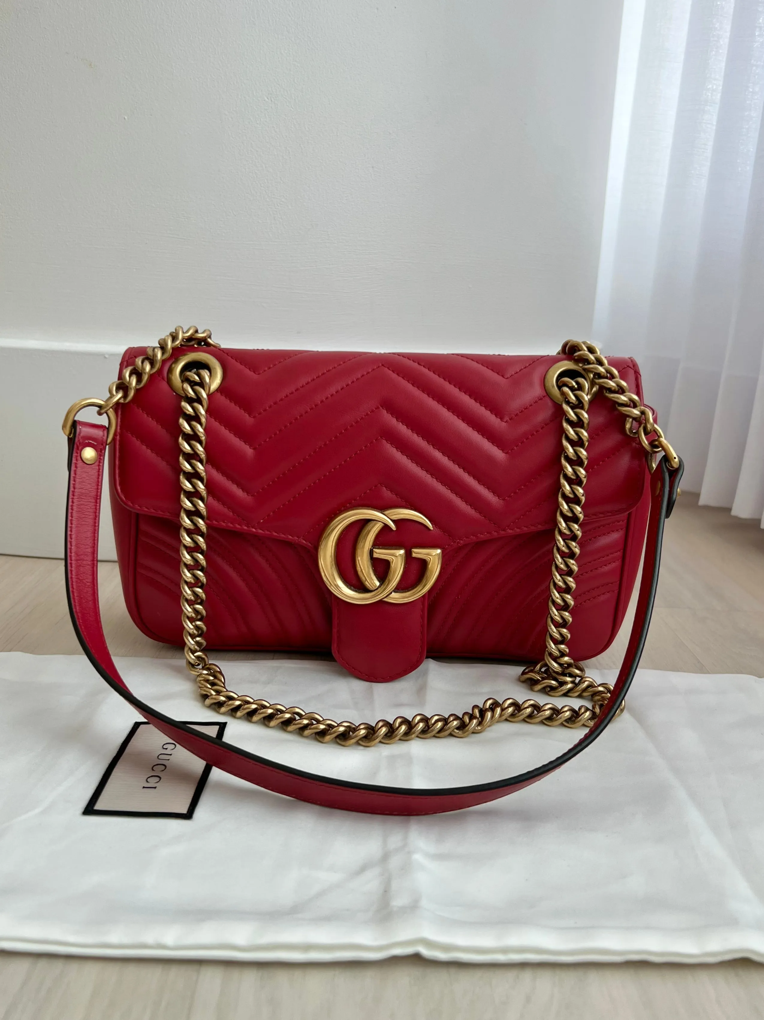 Gucci Marmont Matelasse Shoulder Bag