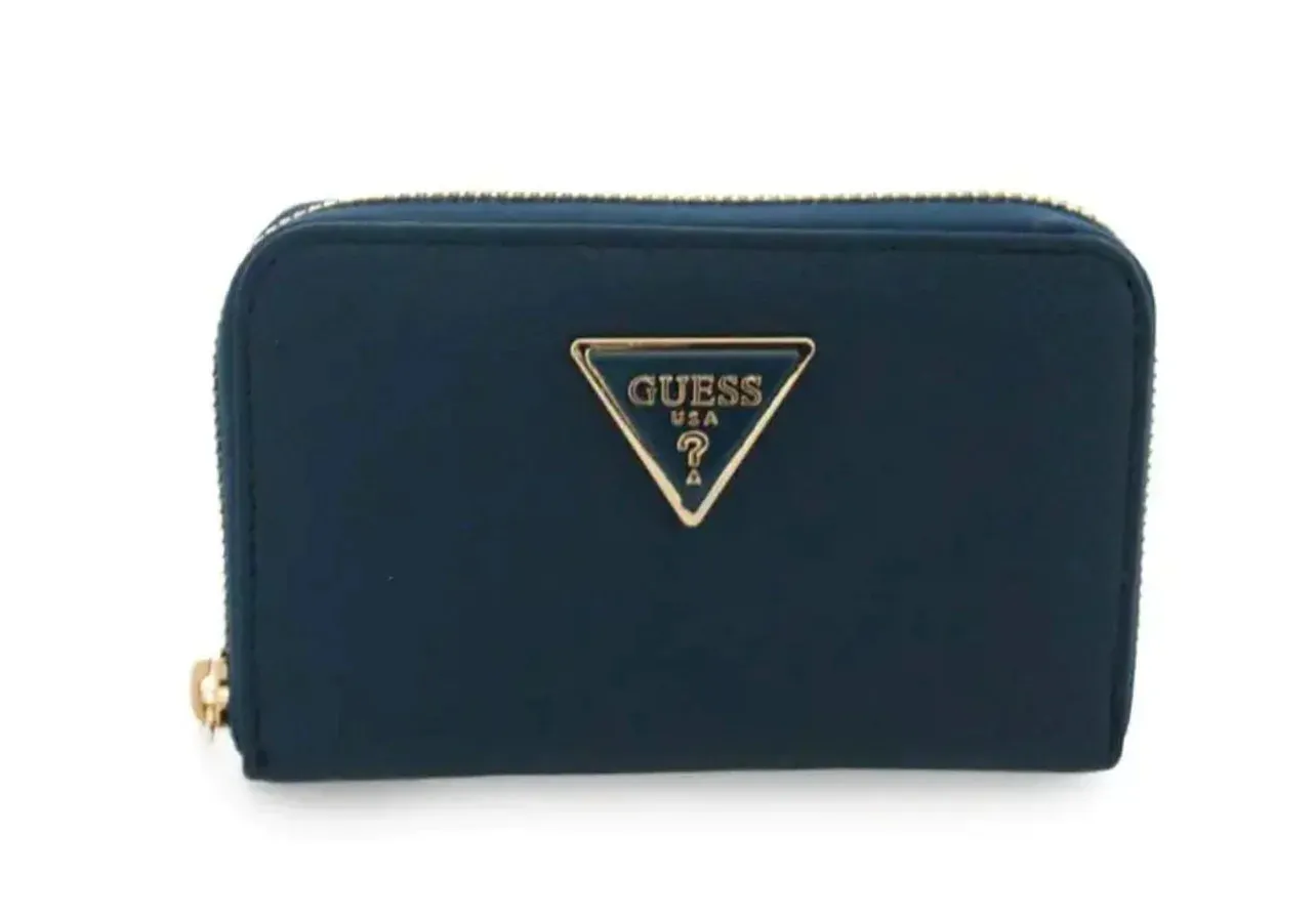 GUESS Meridian Triangle Logo Wallet Petrol