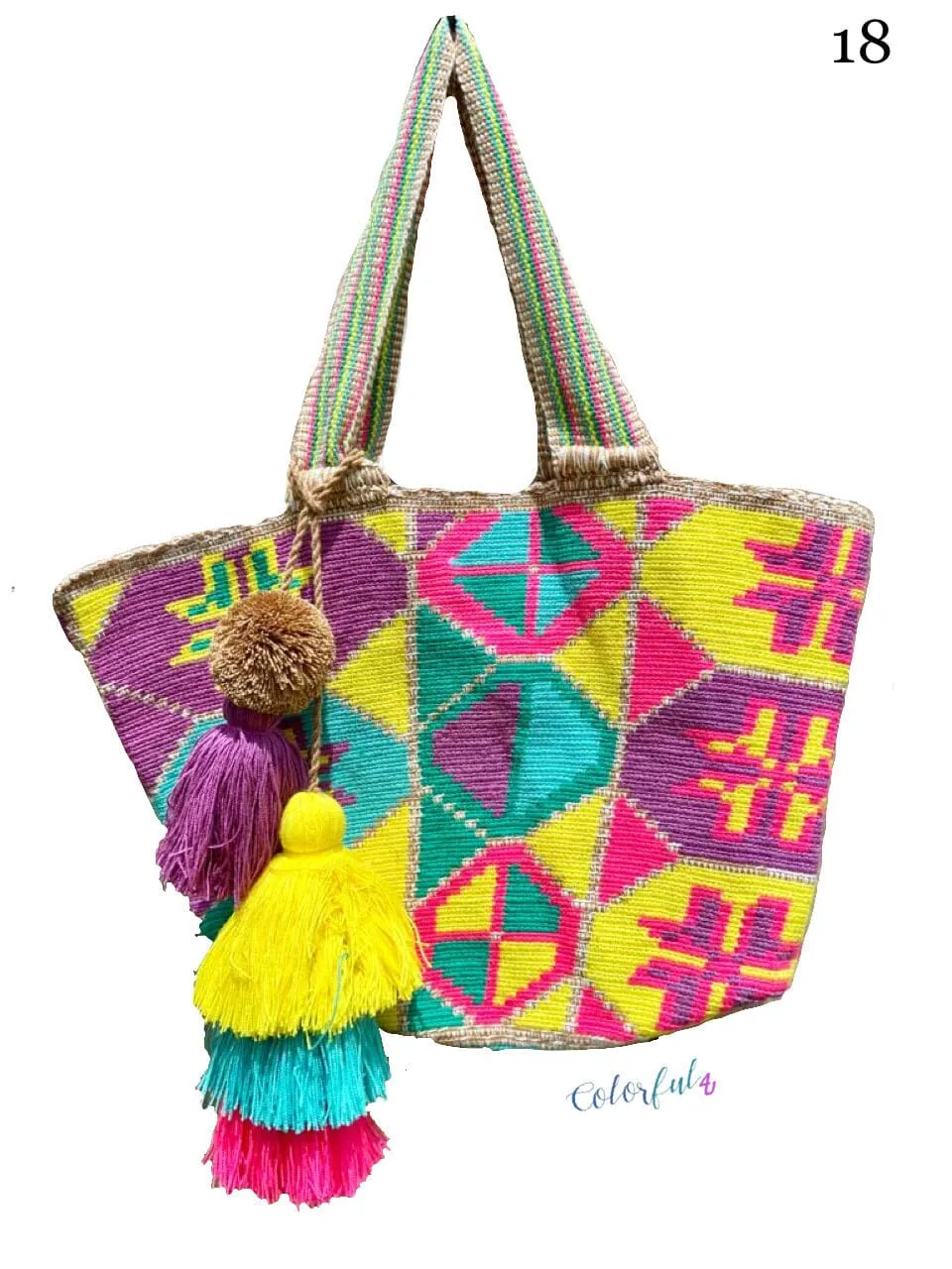 Hand-crocheted Tote Bags -  Crochet Tote Bag | Beach Totes