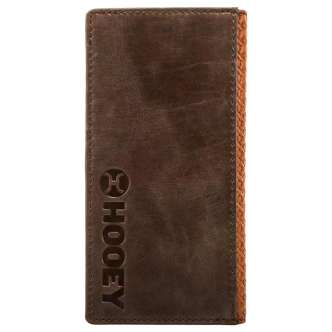 Hooey Brands Men's Hands Up Basketweave Rodeo Wallet