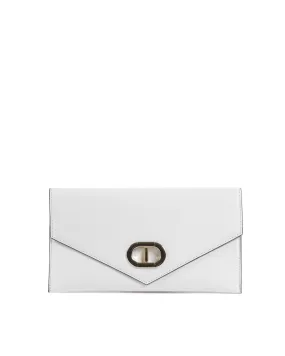 Los Angeles Envelope Clutch - White