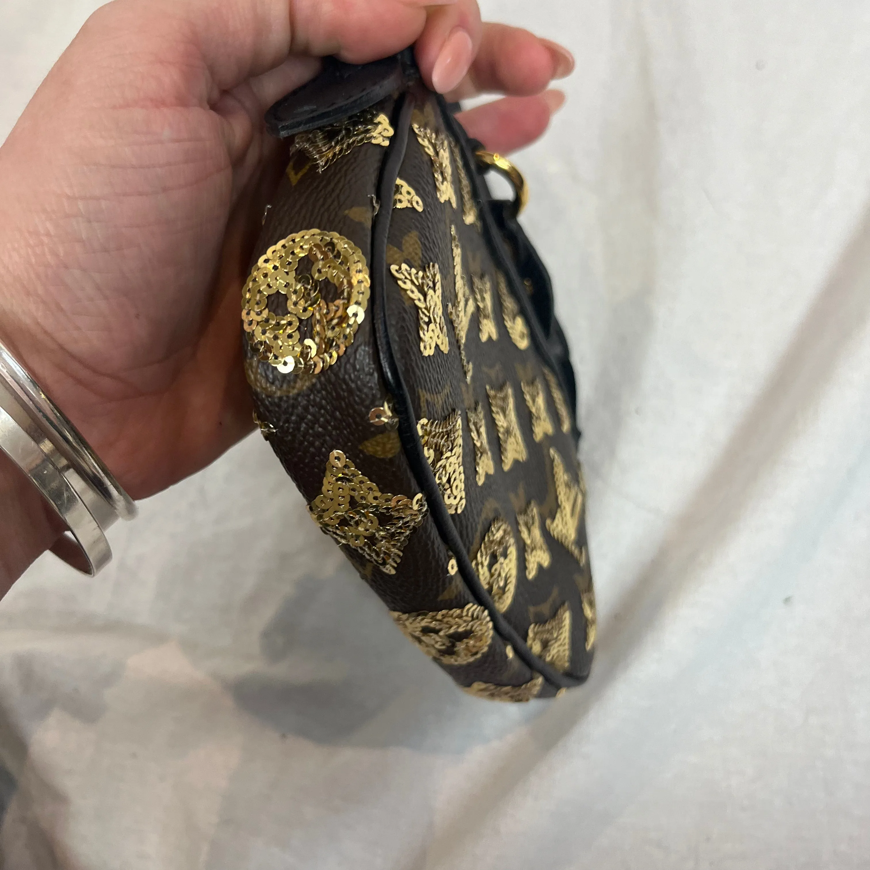 Louis Vuitton 2009 Mini Monogram Sequin Pochette Accessoires Bag