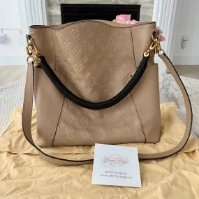 LOUIS VUITTON  BAGATELLE MONOGRAM EMPREINTE LEATHER HOBO BAG