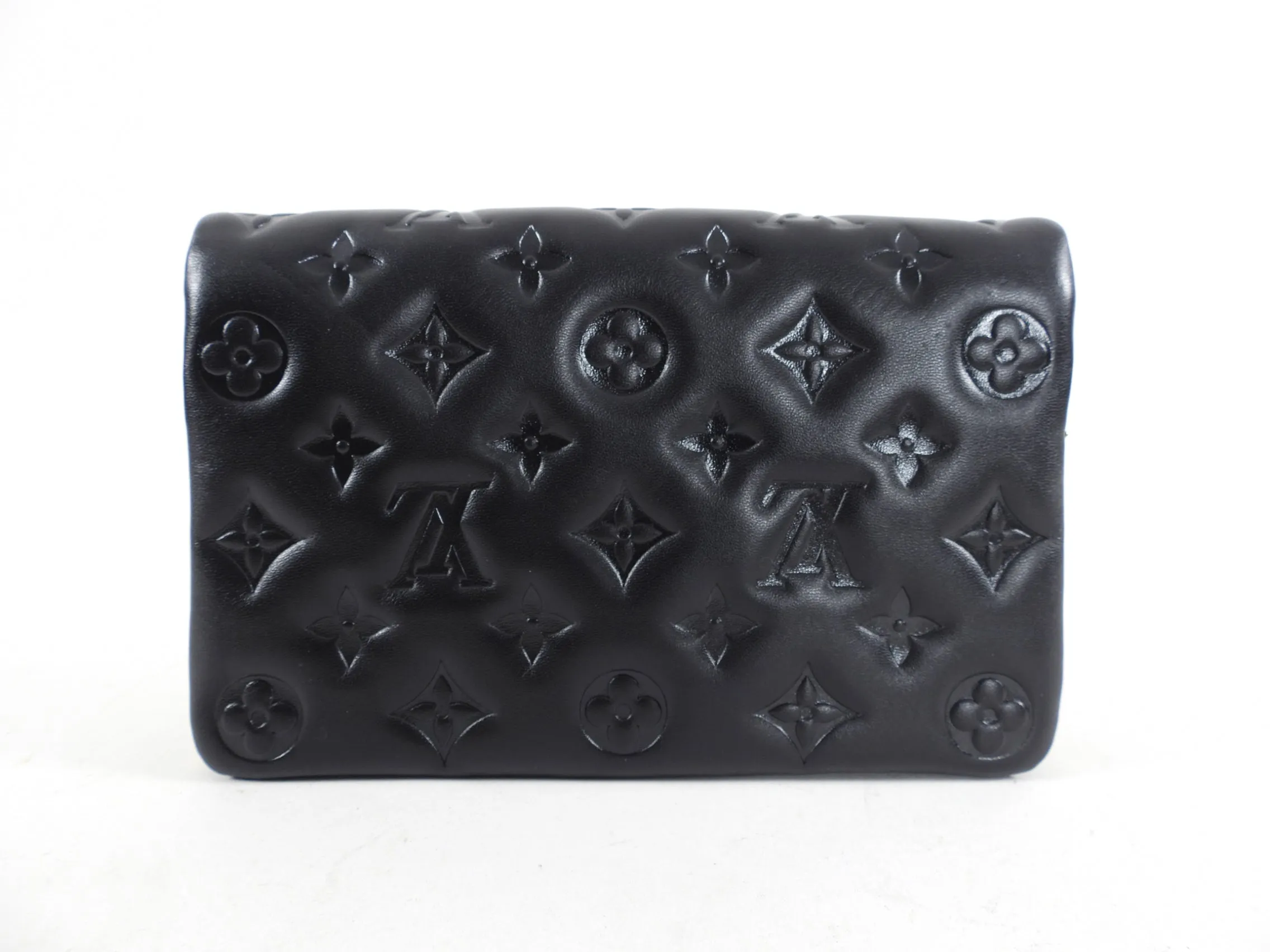 Louis Vuitton Black Quilted Pochette Coussin Bag