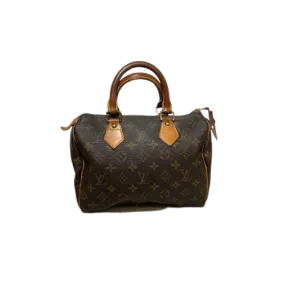 Louis Vuitton Brown Monogram Speedy 25 Tote Bag | Pre Loved |