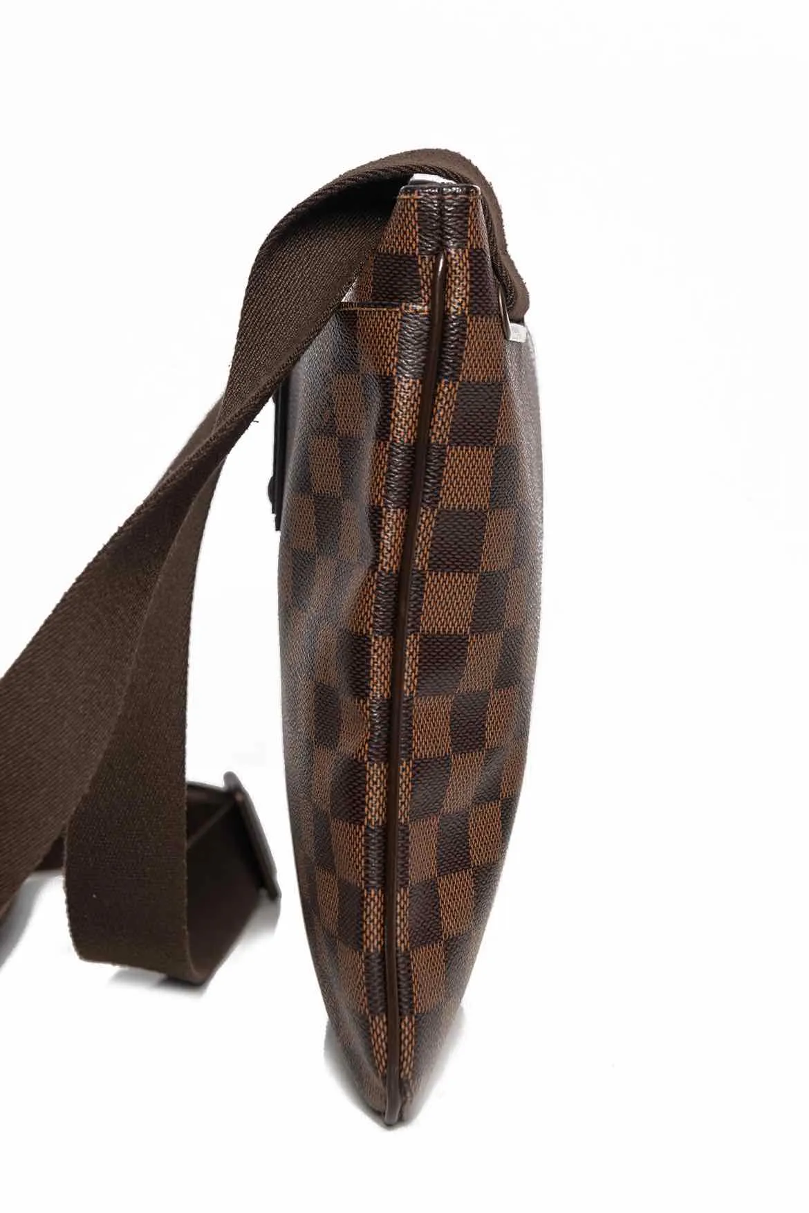 Louis Vuitton Damier Ebene Brooklyn Flat Pochette Crossbody