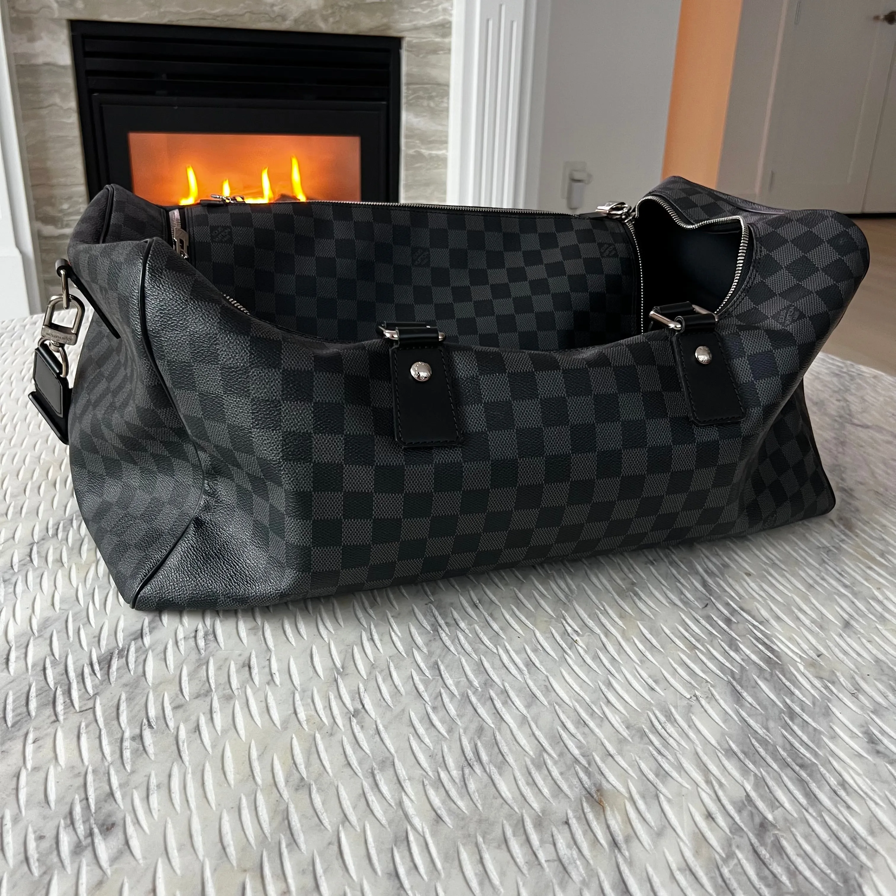 Louis Vuitton Duffle Roadster 50 Damier Graphite Bag