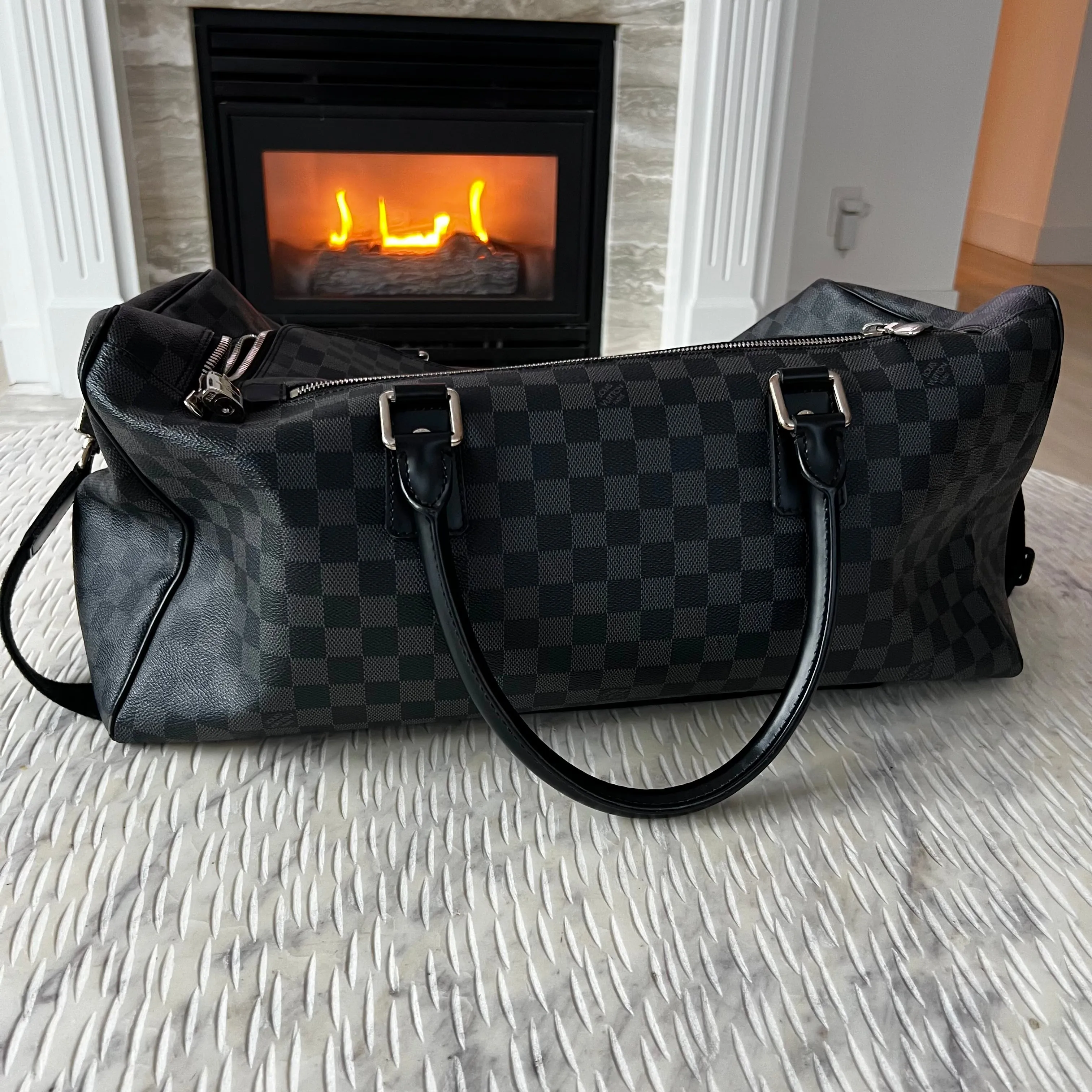 Louis Vuitton Duffle Roadster 50 Damier Graphite Bag