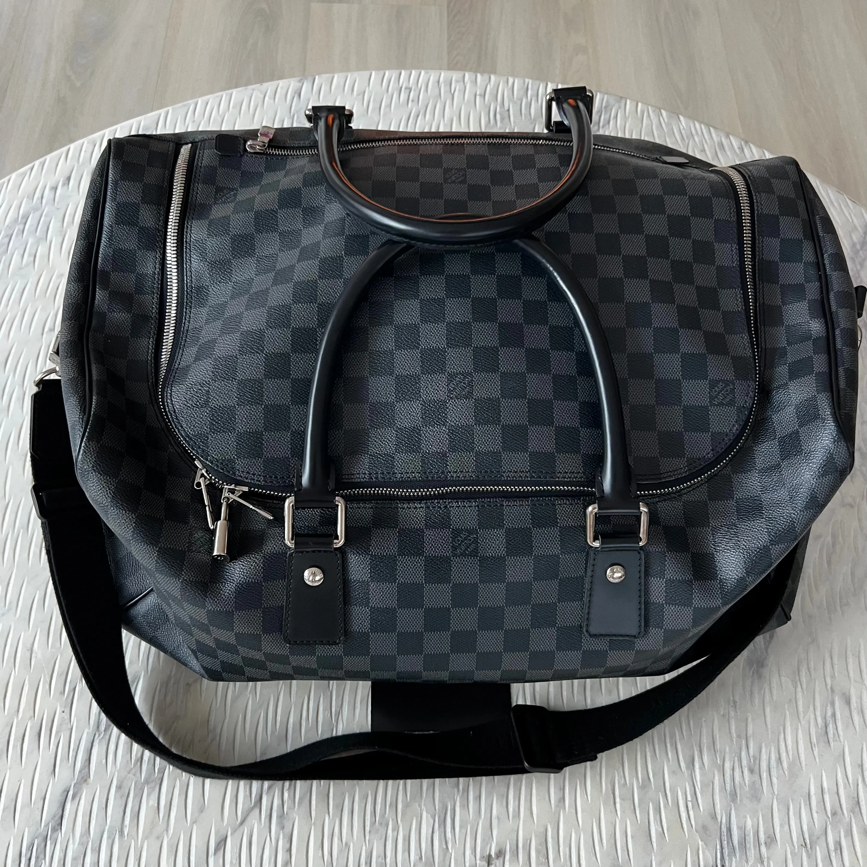 Louis Vuitton Duffle Roadster 50 Damier Graphite Bag