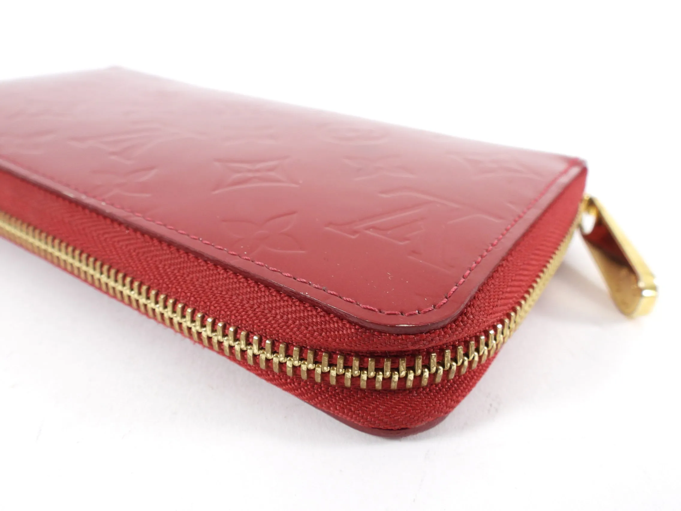 Louis Vuitton Red Empreinte Vernis Zippy Wallet