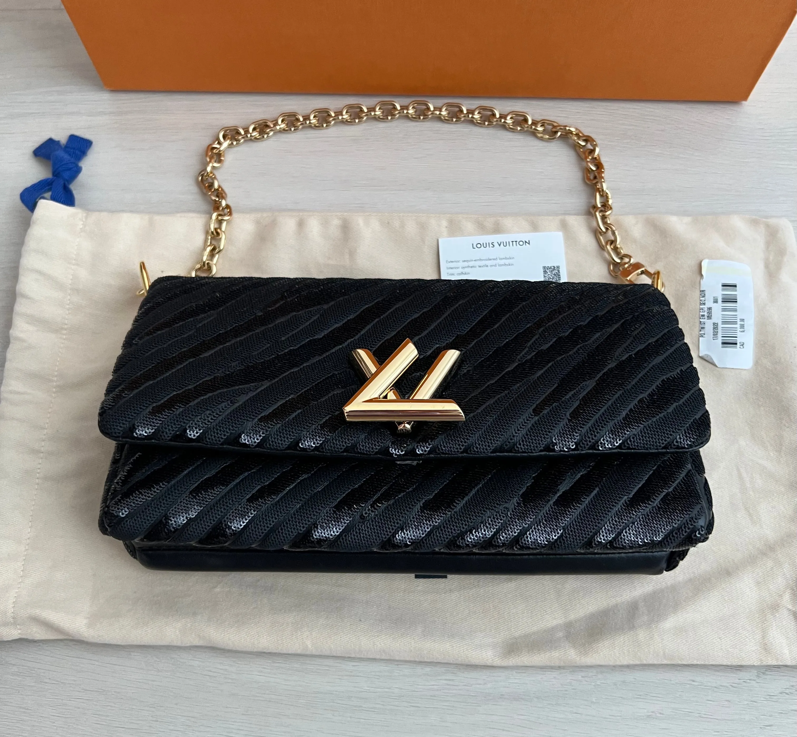 Louis Vuitton Twist East West Noir Sequin Bag