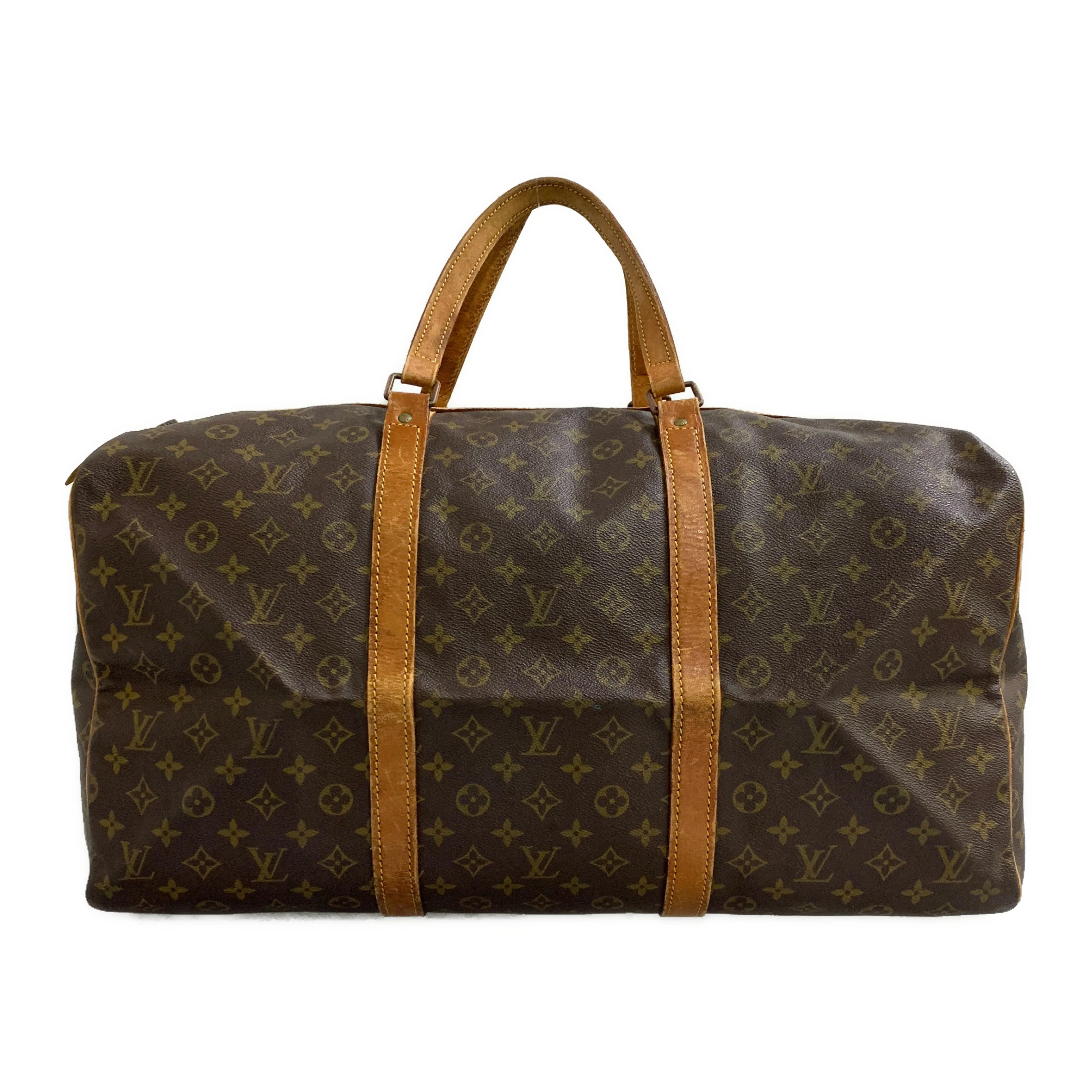 #LOUIS VUITTON/KEEPALL 55_MONOGRAM CANVAS/Boston Bag/BRW/PVC