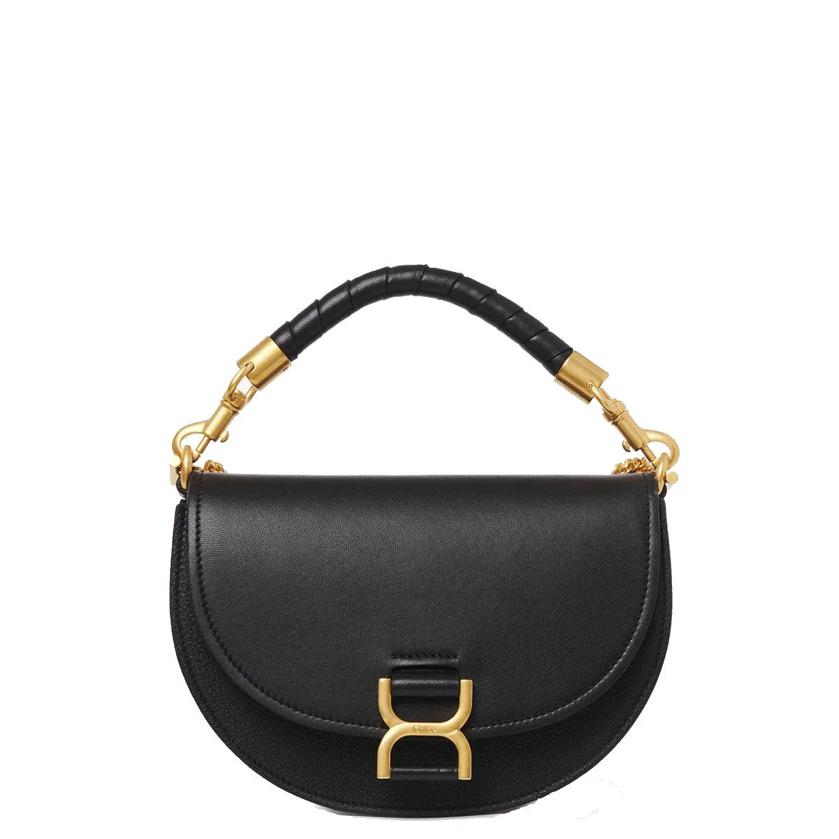 Marcie Chain Flap Bag, Black