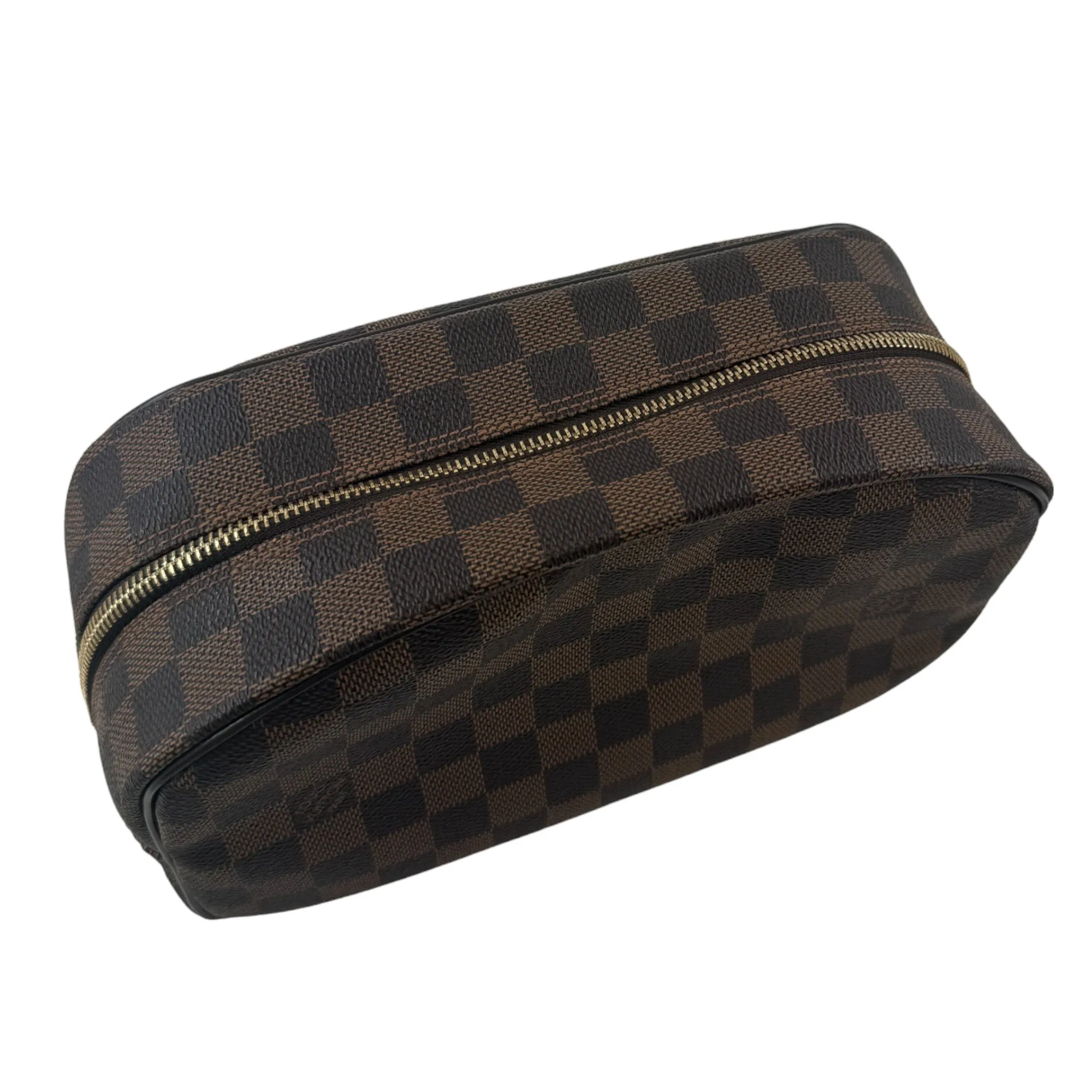 Men's Damier Gm Toiletry Pouch Brown