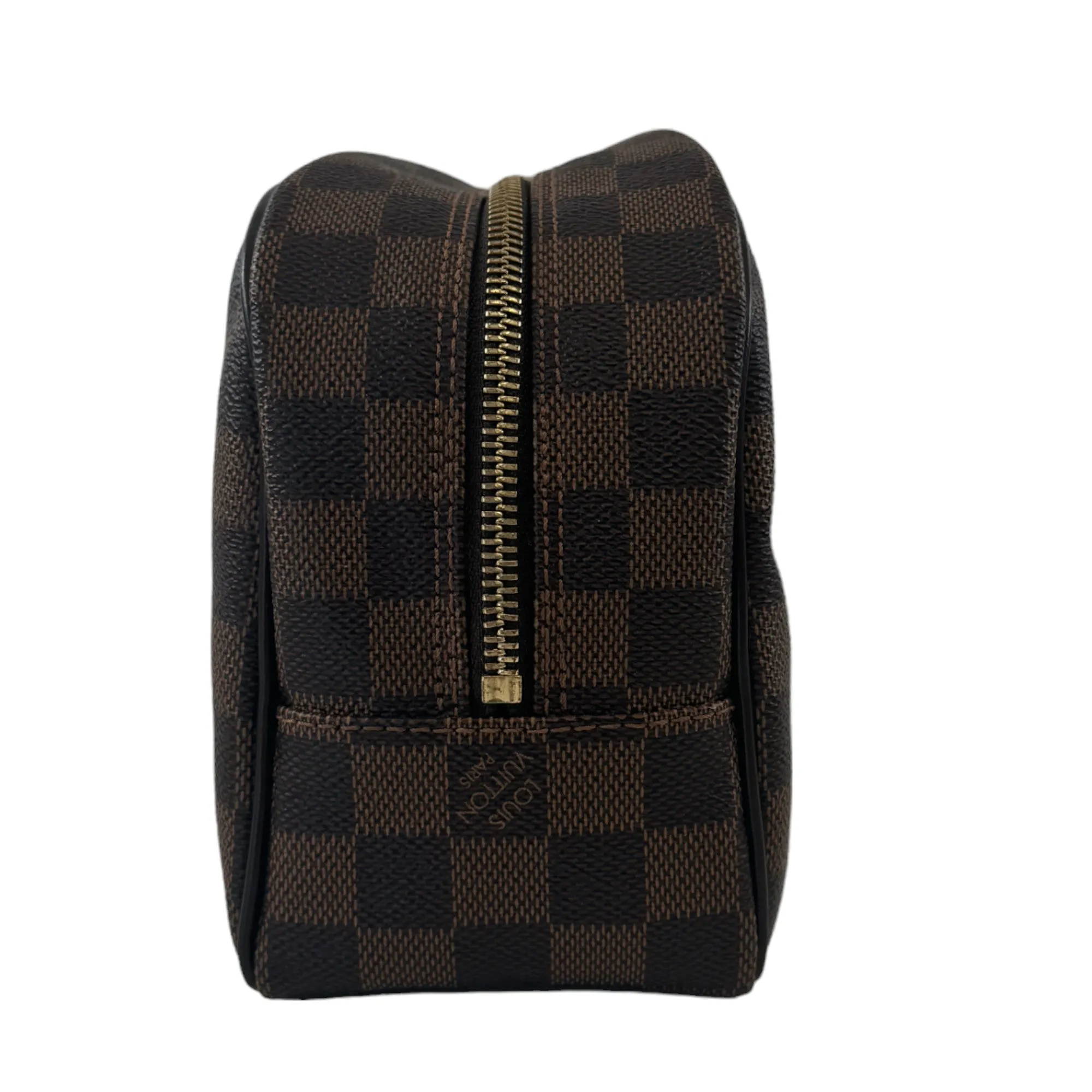 Men's Damier Gm Toiletry Pouch Brown