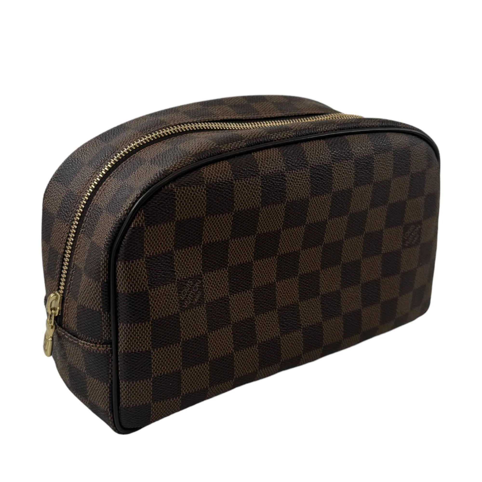 Men's Damier Gm Toiletry Pouch Brown