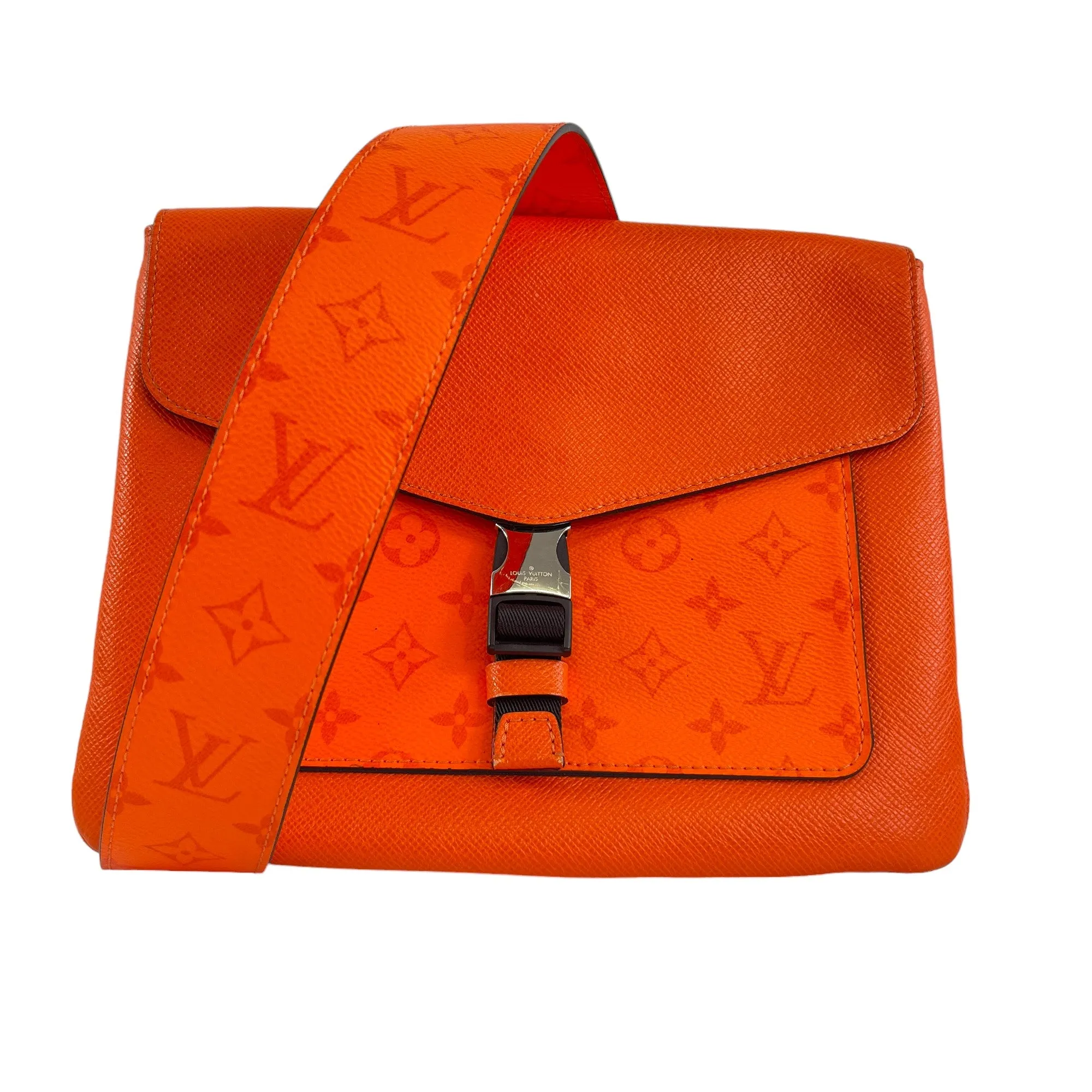 Men's Outdoor Flap Messenger Bag Orange