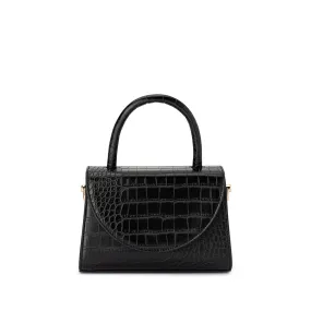 NADIA TOP HANDLE BAG - BLACK