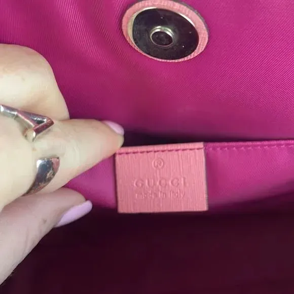 New Gucci Bag with Logo and 3D Strawberry