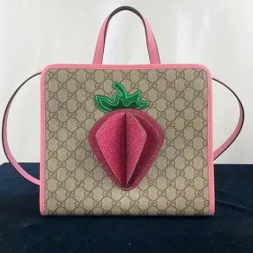 New Gucci Bag with Logo and 3D Strawberry