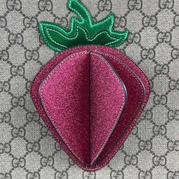 New Gucci Bag with Logo and 3D Strawberry