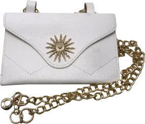 PrettyLittleThing White Sundial Chain Belted Bum Bag One Size