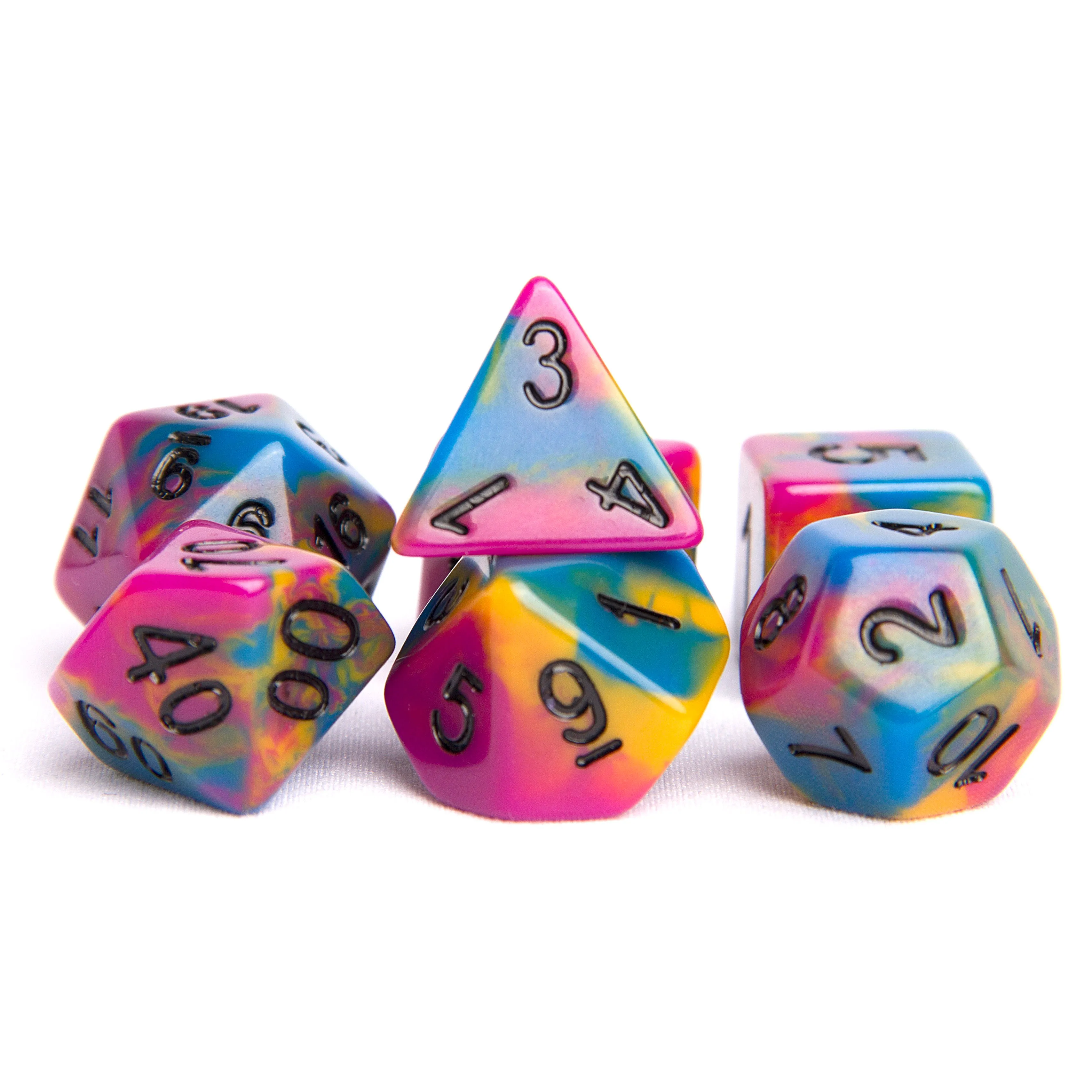 Rainbow Skull Dice