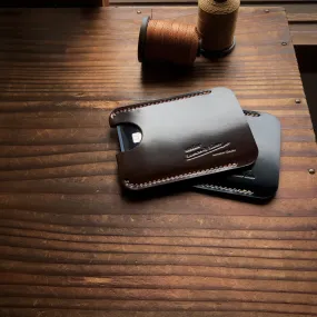 Shell Wallet / Vertical / Single (1-pocket)【Horween】シェルコードバンの縦型のカードホルダー (1ポケット)