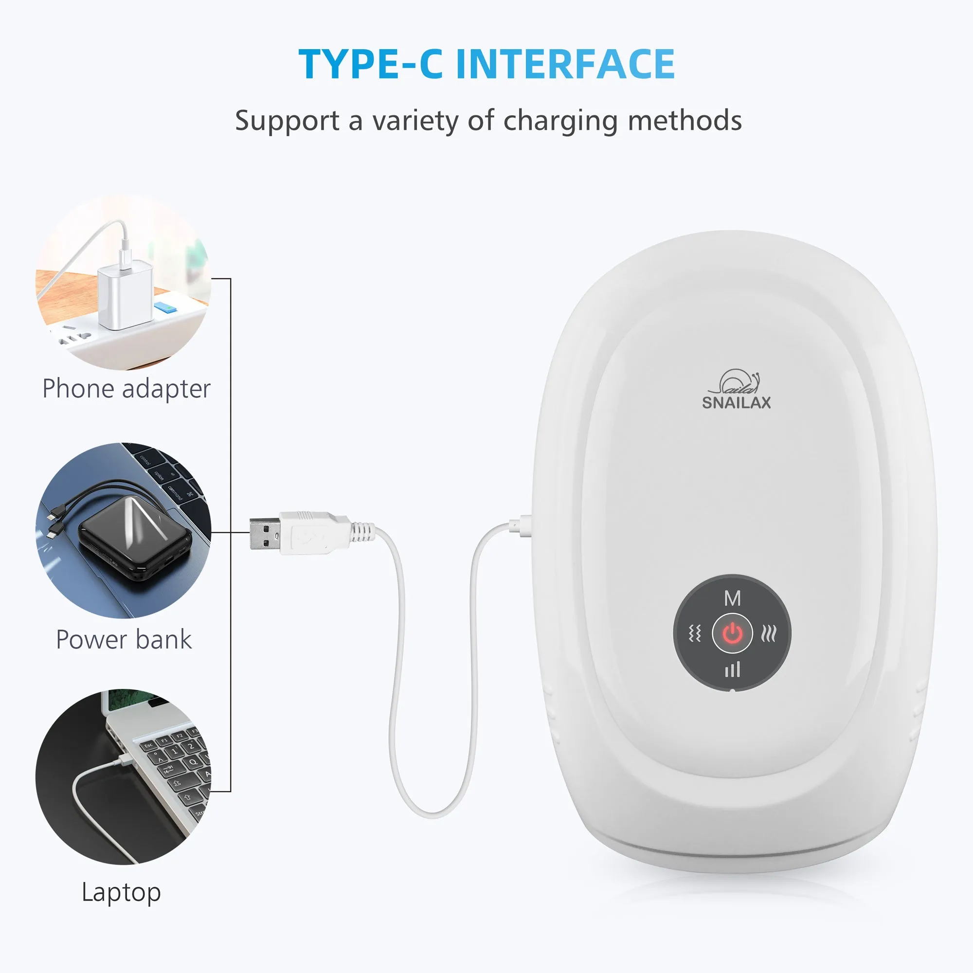 Snailax Cordless Hand Massager with Heat,Compression & Vibration,Massage machine for Hands  - 411